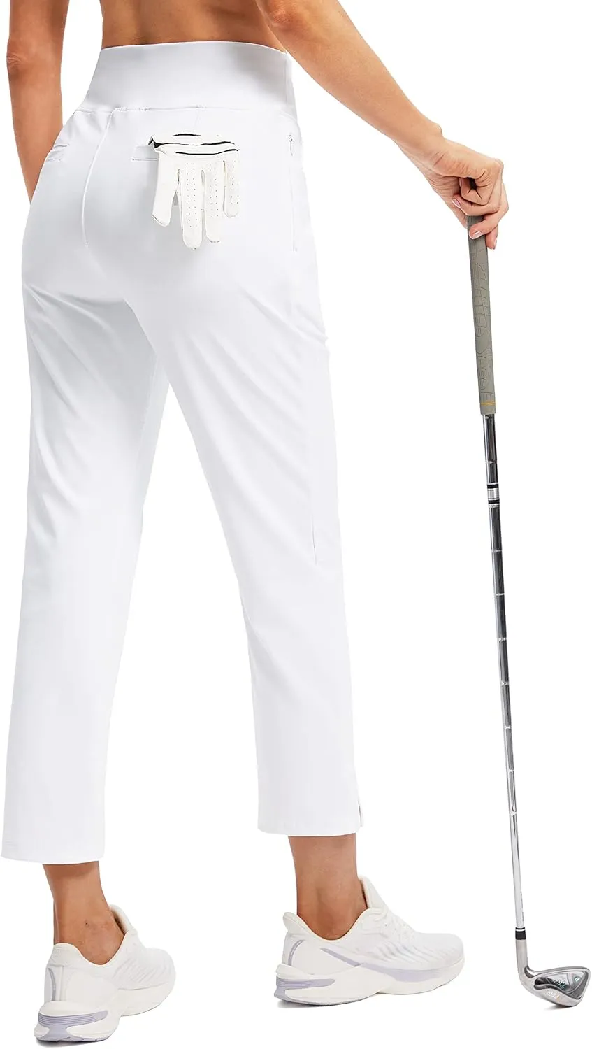 Soothfeel Women's Golf Pants with 5 Pockets High Waisted Stretch Sweatpants Travel Athletic Work Ankle Pants for Women