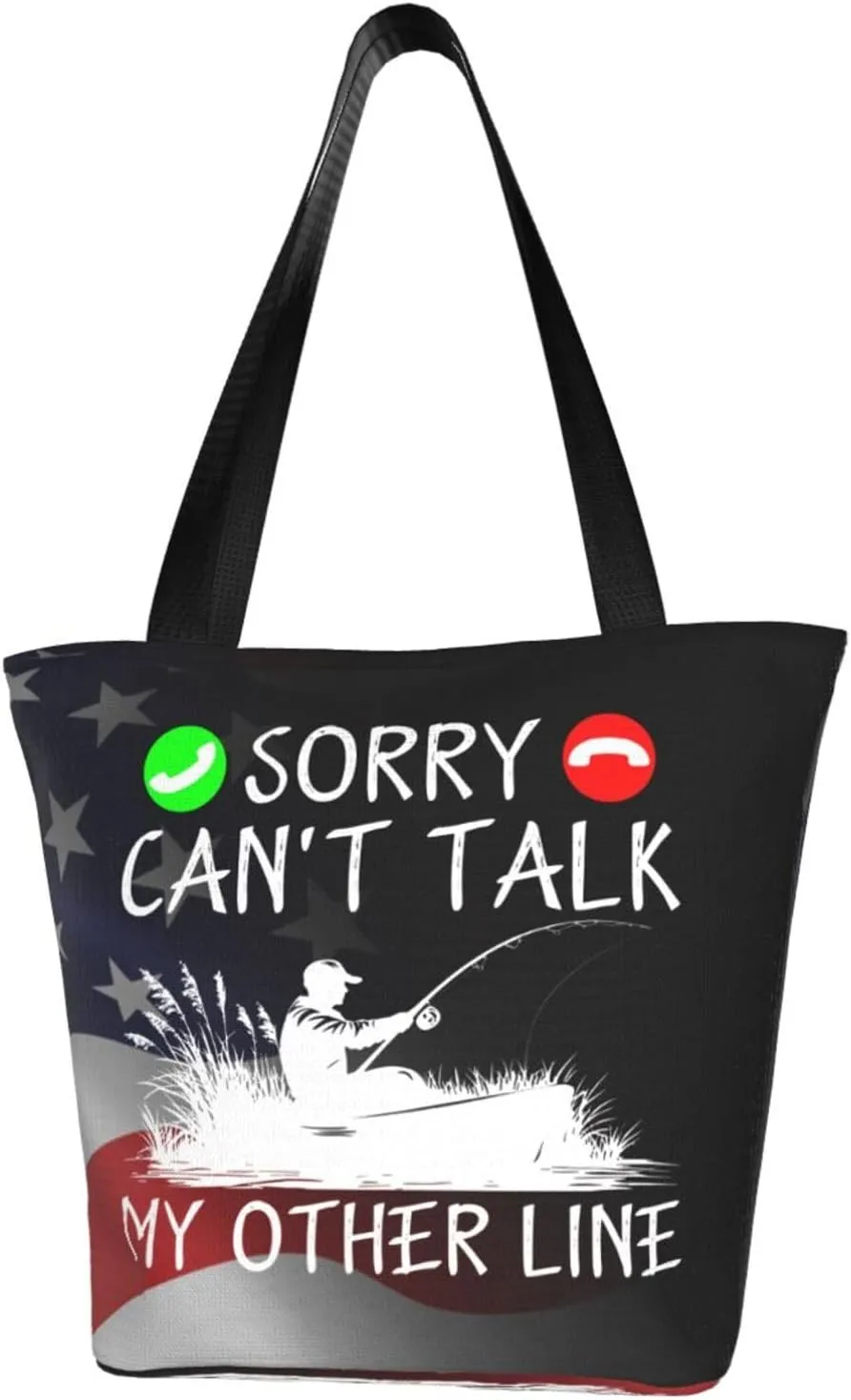 Sorry Can'T Talk I'M On My Other Line Fashion Shoulder Bag Large Capacity For Man Or Woman
