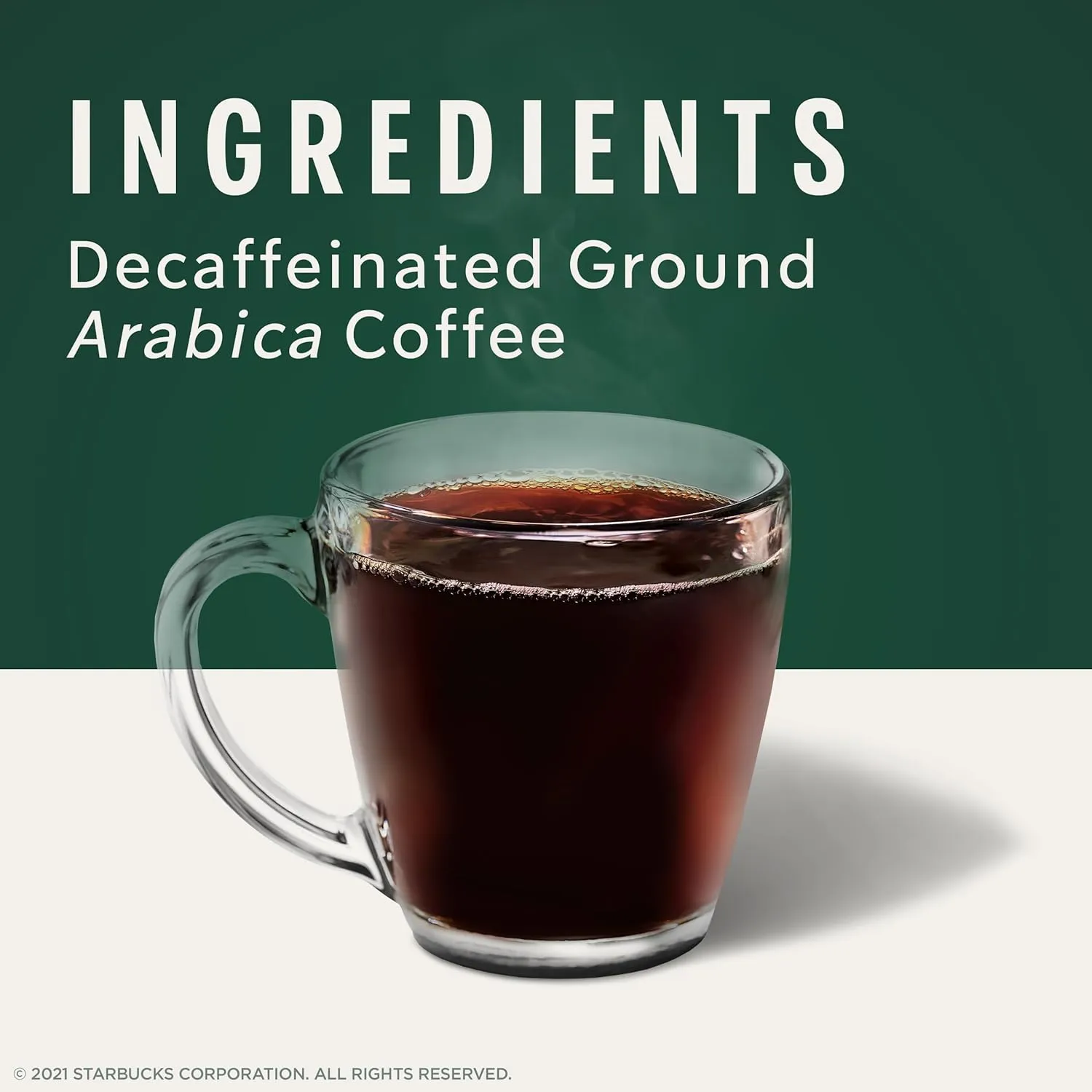 Starbucks Ground Coffee, Medium Roast Coffee, Decaf House Blend, 100% Arabica, 6 bags (12 oz each)