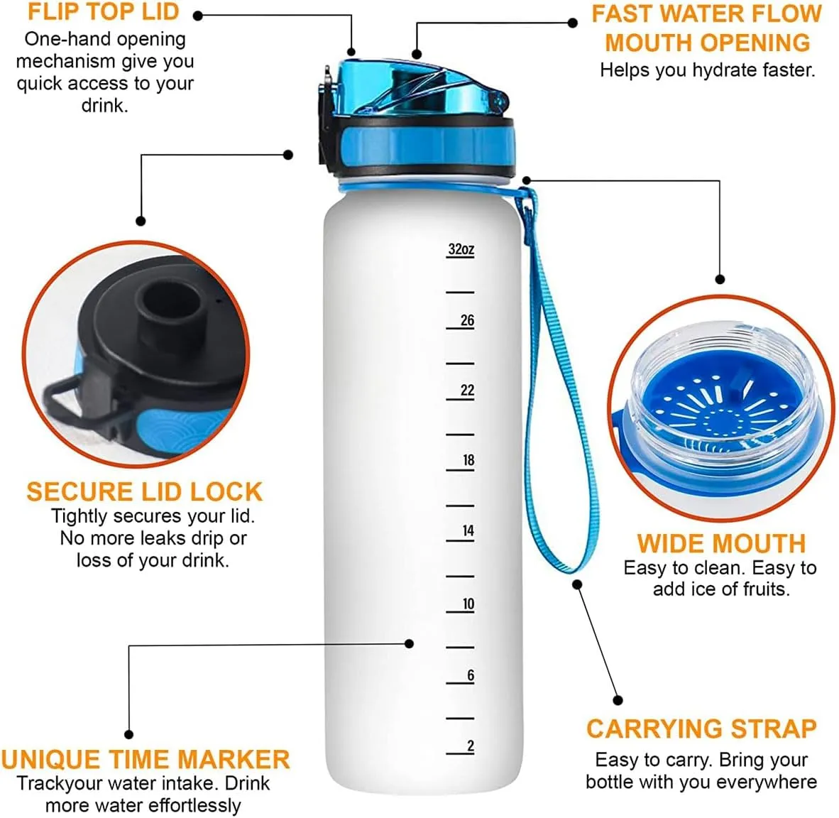 Stop Slacking Start Drinking Basset Hound Dog Lovers Motivational Tracker Working Out Custom Name Tracking Water Bottle Gifts 32oz Fitness Gym Outdoor Gift Idea