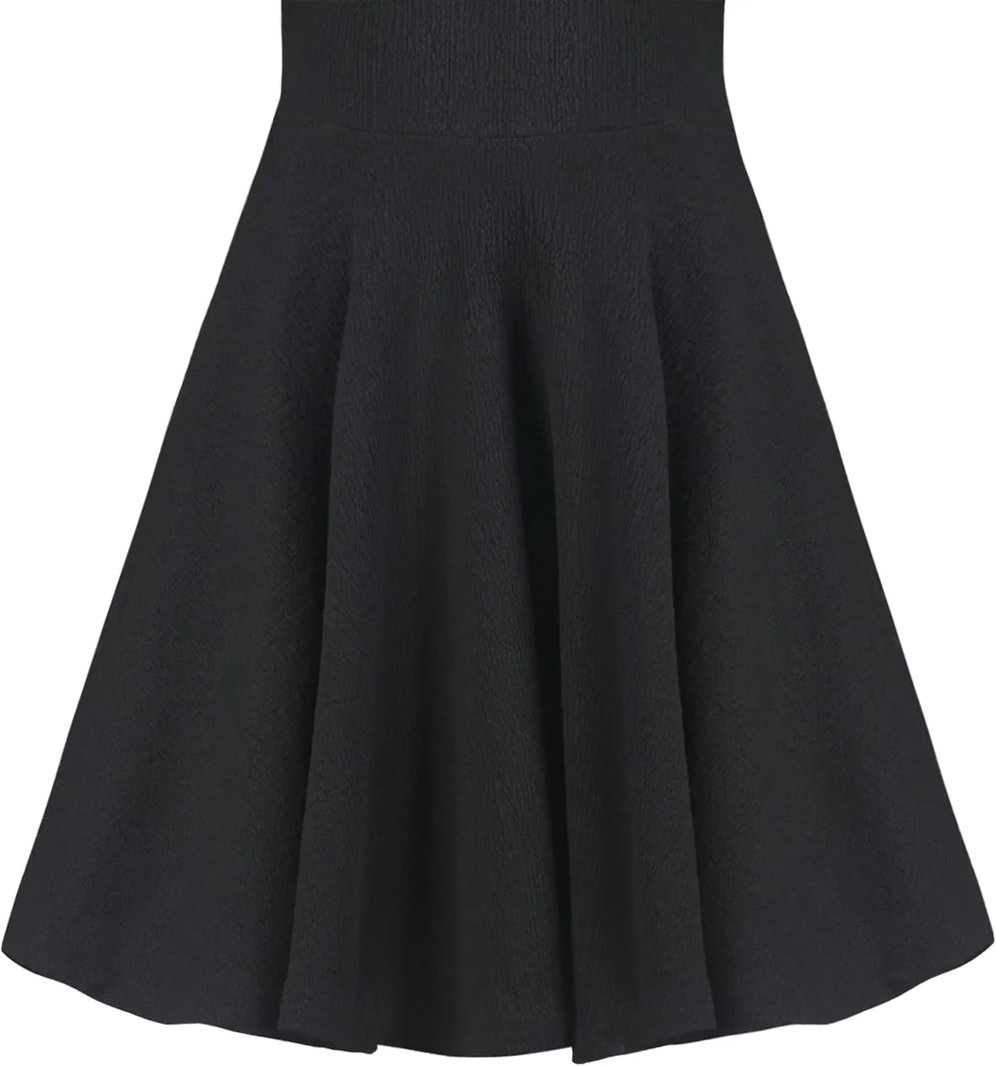 Sunny Fashion Girls Dress Black Lace Hollow Back Formal Party Evening Long Sleeve