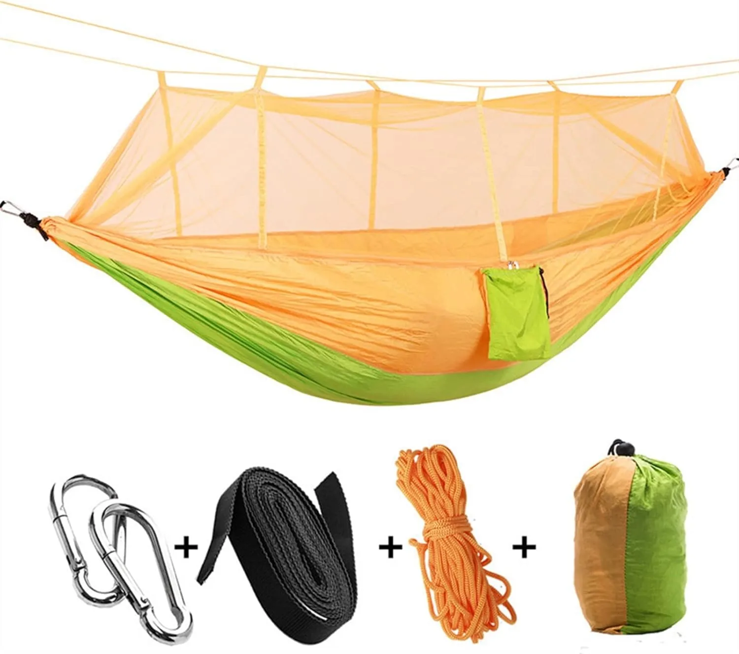 Swing Set Ultra Light Net Hammock, Tent Net, Outdoor Backyard Hiking Backpack, Travel Camping Double Swing Seat (Color : F)