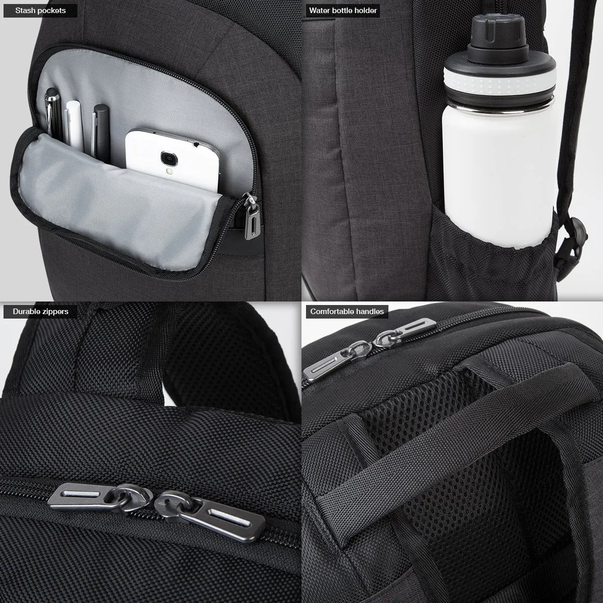 Targus City Smart Backpack for Laptops up to 15.6" with Tablet Compartment, Dark Gray (TSB892)