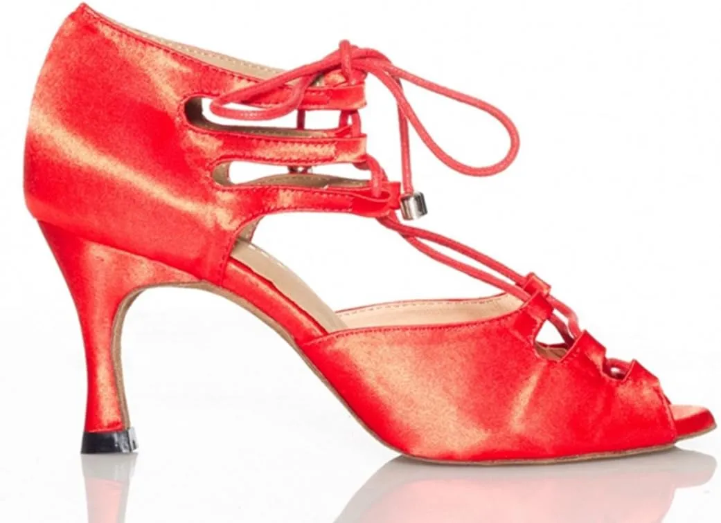 TDA Women's Sexy Lace-up Peep Toe