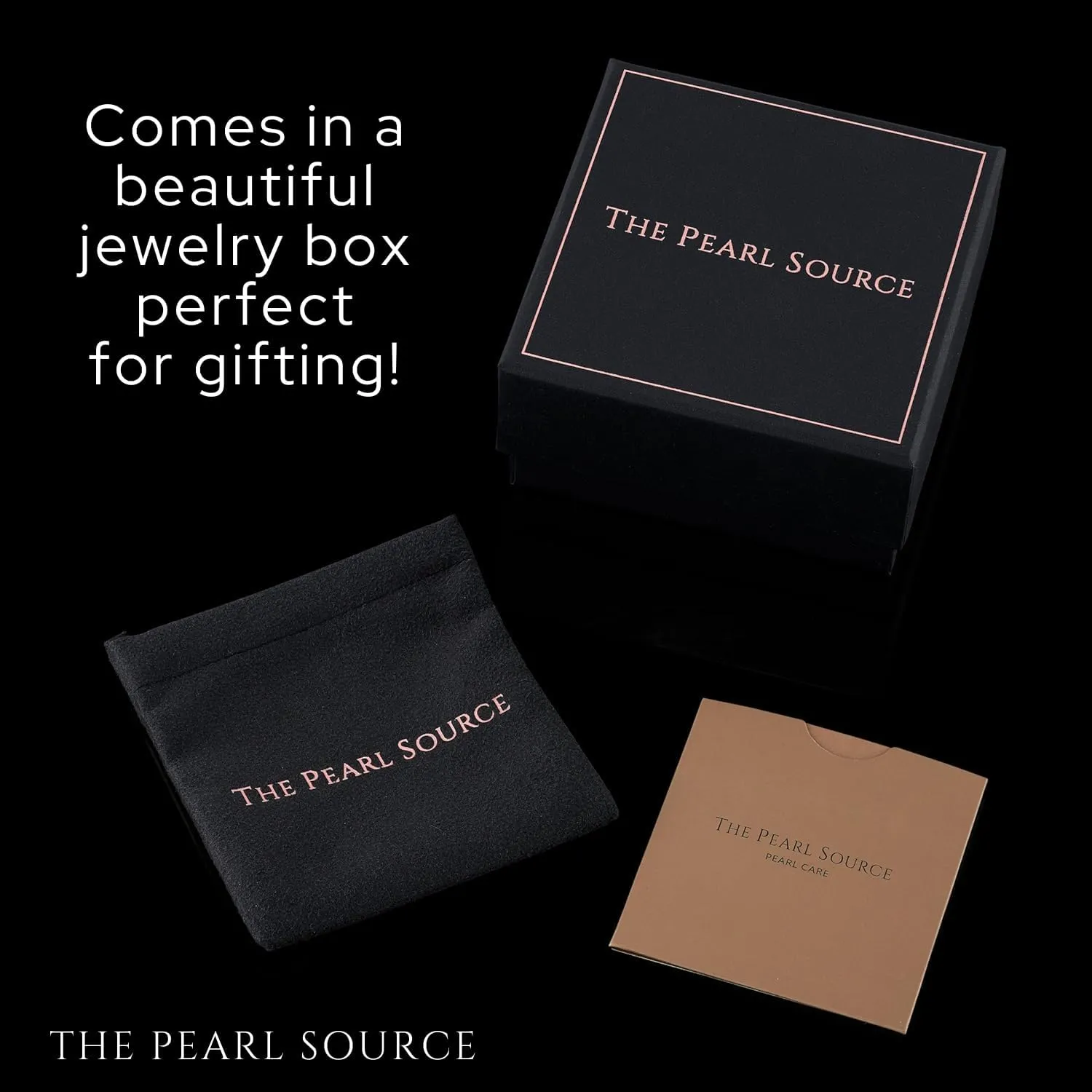 THE PEARL SOURCE Sterling Silve Round Freshwater Cultured Pearl Stud Earrings for Women