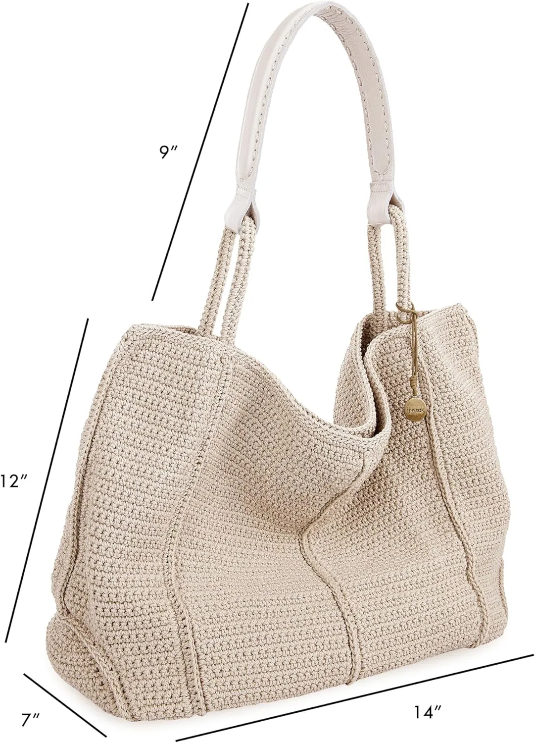 The Sak Los Feliz Large Tote Bag - Woman's Purse For Everyday, Travel, Beach Bag - Roomy Handbag With Shoulder Bag Strap