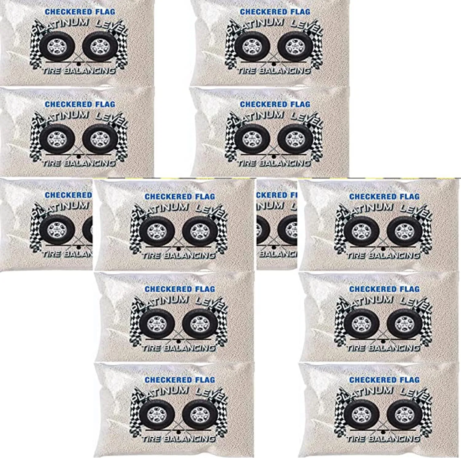Tire Balancing Beads 16oz Bags, Case of (12) 16oz Centrifugal Force Balance Bead Bags for Semi Truck, Off-Road Vehicle, Trailer Tire/Wheels, (12) Valve Caps and Cores ( Bulk 192oz Total )
