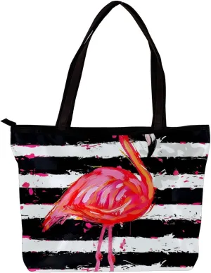 Tote Bag for Women, Large Tote Bag, Tote Bag with Zipper, Modern Simple Pattern Dark Red Vintage, Womens Tote Bags for Work