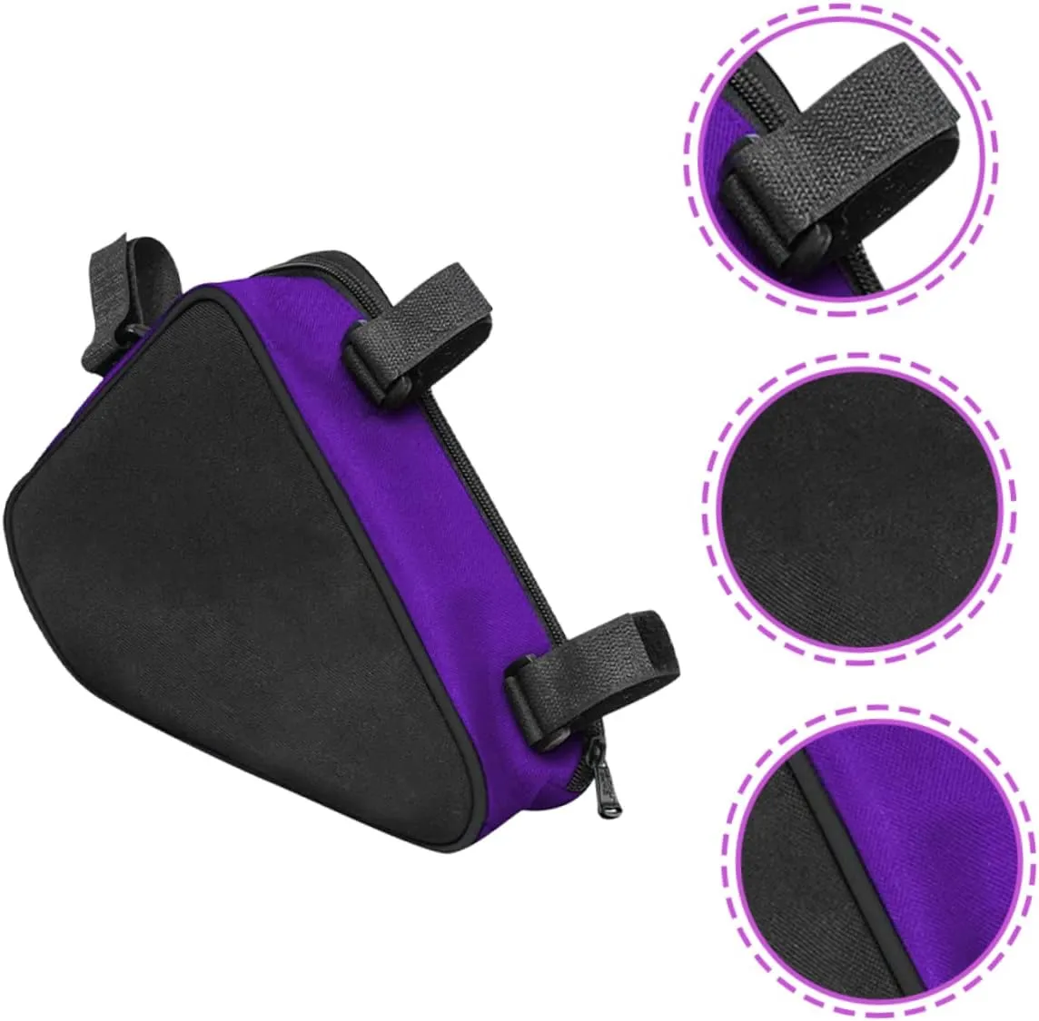 Totority 2pcs Bike Frame Bag Multi-function Pouch for Phones Tools Essentials Fits Capacity Easy to Clean Design for Cycling Adventures