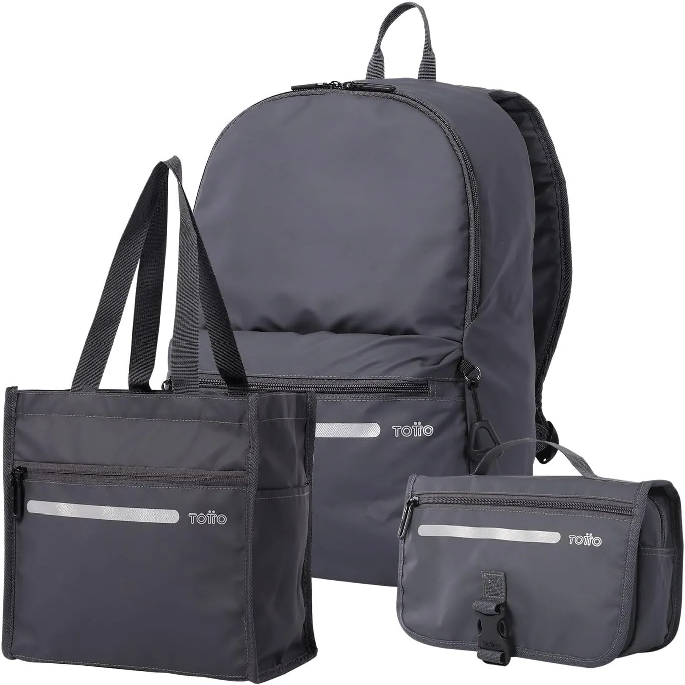 TOTTO Unisex Pack Viajero Titanium Backpack Black, black, M