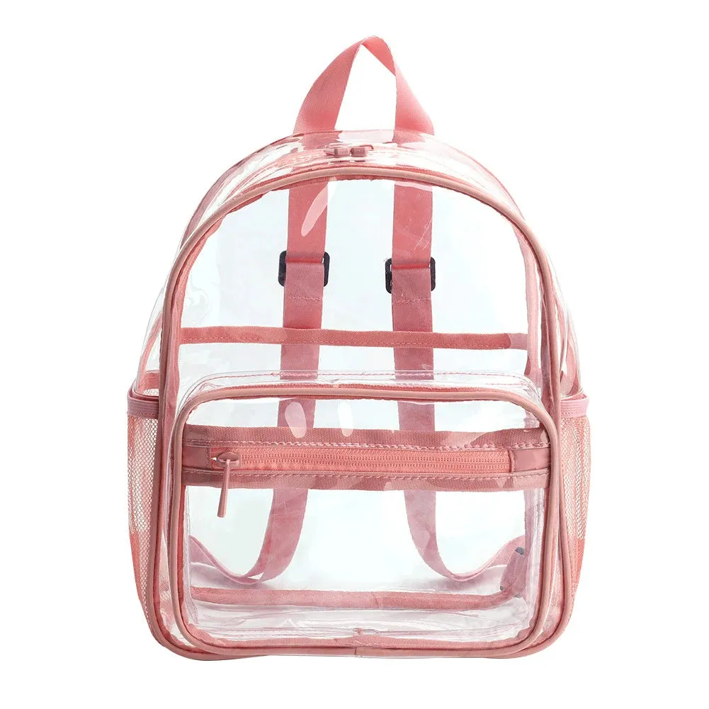 Transparent Backpack Waterproof PVC Student Jelly Rucksack Storage Bag Men Women Clear Backpacks Top-Handle School Book Bag