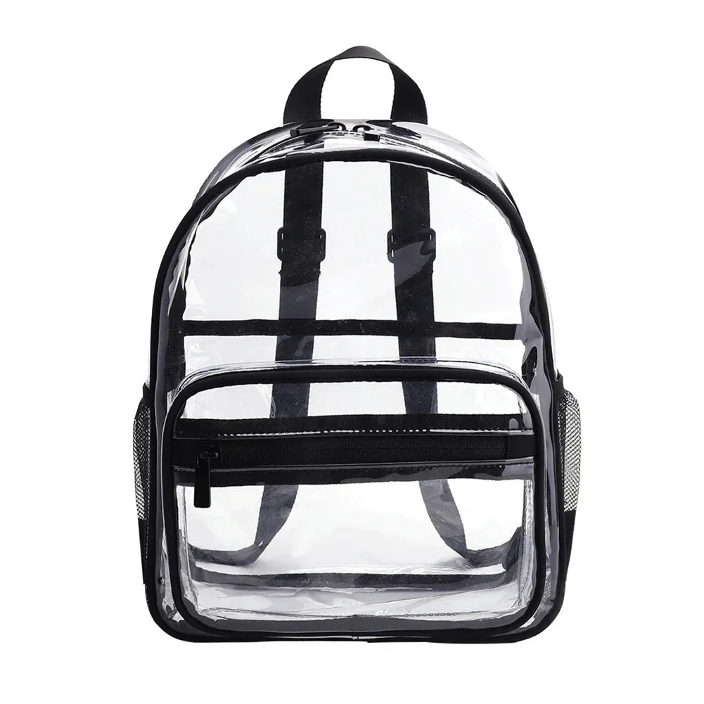 Transparent Backpack Waterproof PVC Student Jelly Rucksack Storage Bag Men Women Clear Backpacks Top-Handle School Book Bag