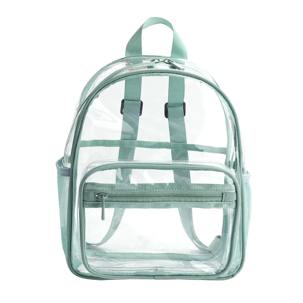 Transparent Backpack Waterproof PVC Student Jelly Rucksack Storage Bag Men Women Clear Backpacks Top-Handle School Book Bag