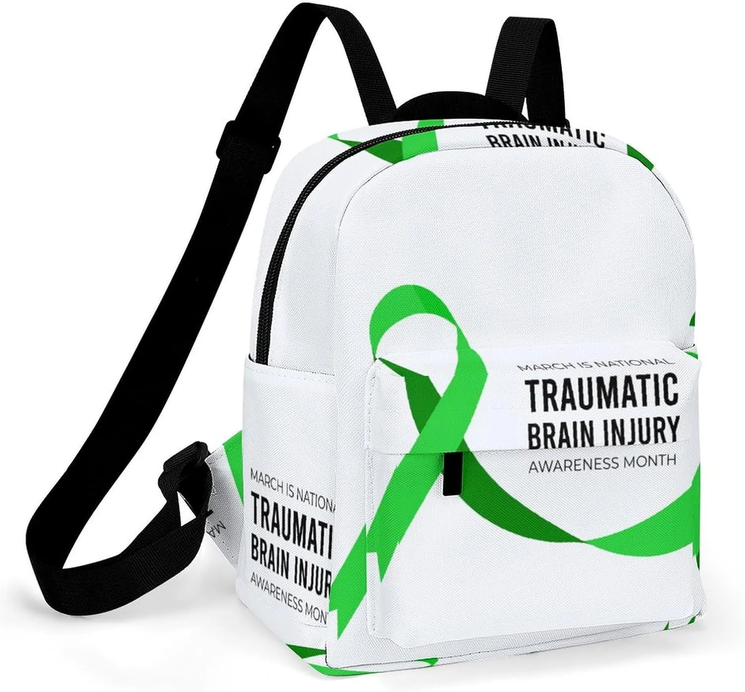 Traumatic Brain Injury Awareness Month Backpacks Laptop Mini Backpacks for Women Travel Shoulder Bag Bookbag Rucksack Daypack 10 Inch
