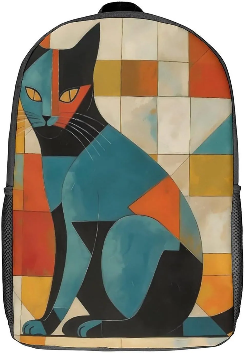 Travel Backpack for Men Women Daypack Modern Art Cat Laptop Backpack Computer Bag Business Work Bag for Work