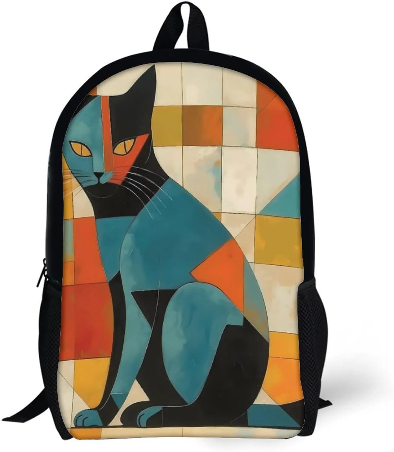 Travel Backpack for Men Women Daypack Modern Art Cat Laptop Backpack Computer Bag Business Work Bag for Work