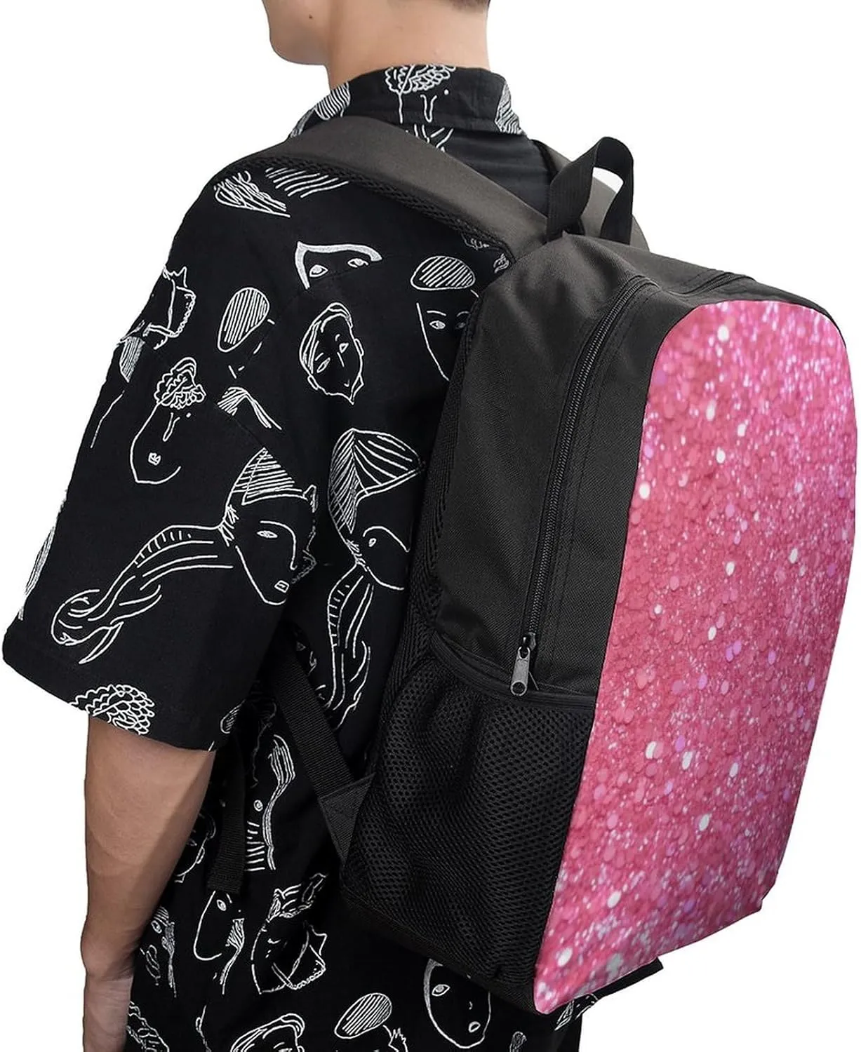 Travel Backpack for Men Women Daypack Sparkling Glitter Laptop Backpack Computer Bag Business Work Bag for Work