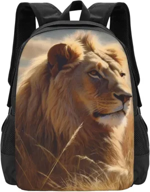 Travel Backpack for Women Men Laptop Backpack 15.6 Inch Computer Bag Prairie lion Carry on Backpack
