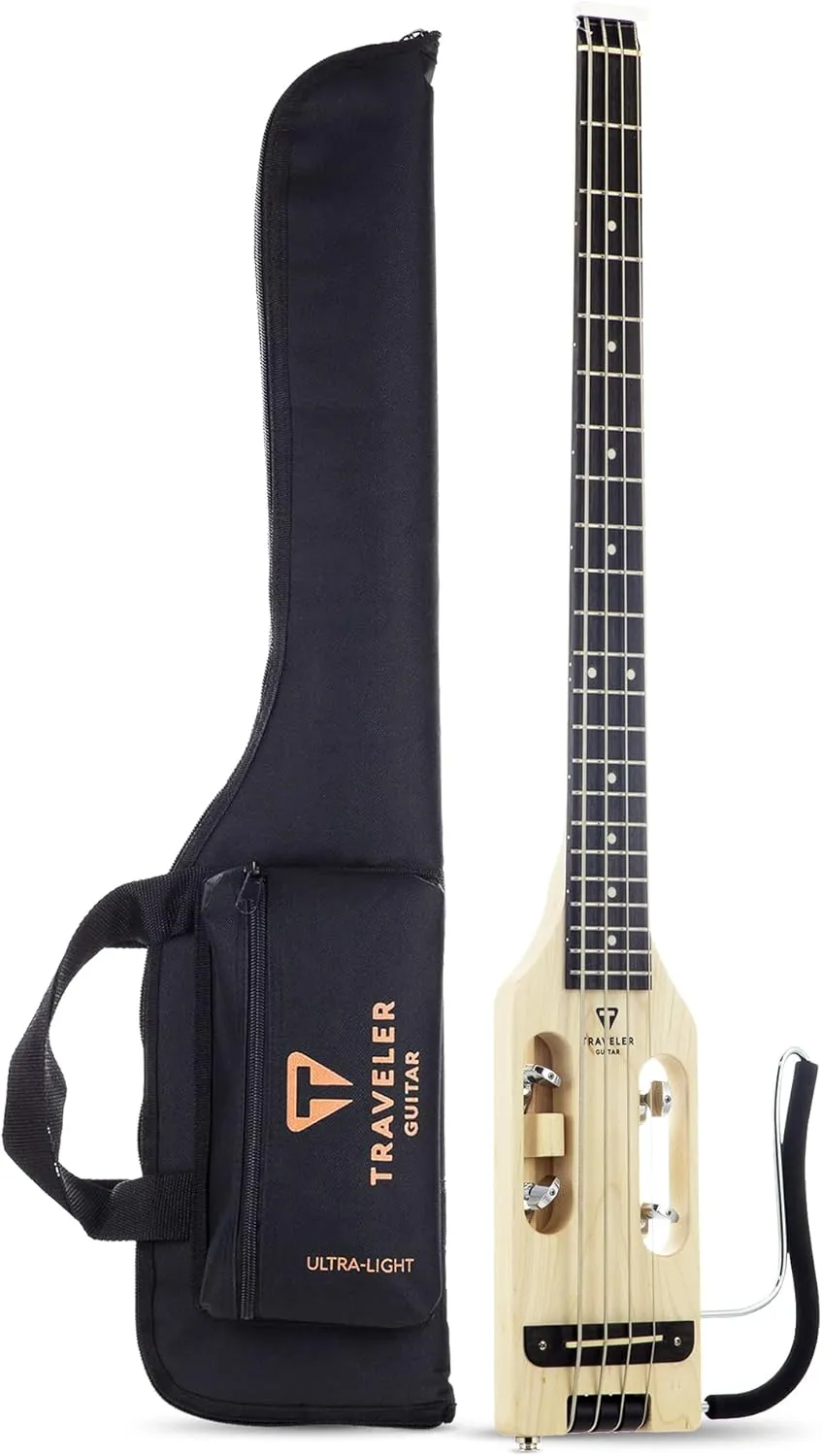 Traveler Guitar 4 String Ultra-Light Bass (Maple), Right, (ULB MPS)