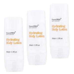 Travelwell Individually Wrapped 50 Bottles per Box Travel Size Lotion 1.1 oz | Travel Size Toiletries | Hotel Toiletries Bulk Set