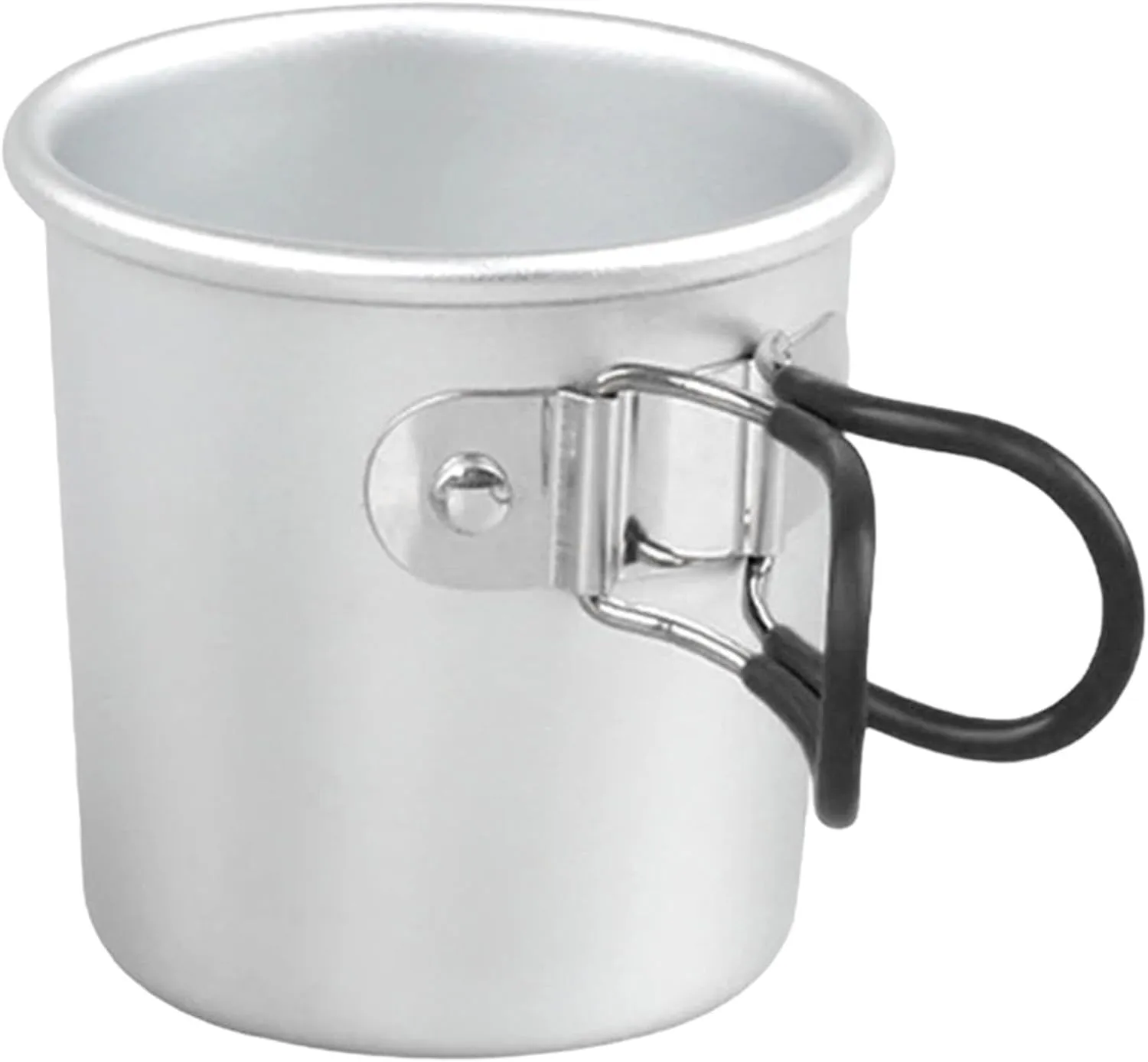 Ultra Light Travel Cup, Compact Hiking Cup, Lightweight Picnic Cup, Titanium Cup with Foldable Handle, Camping Pot for Outdoor Hiking Picnic Open Fire Cooking