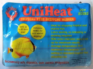 Uniheat Shipping Warmer 20  Hours, 24 Pack >Plus!< 1-9"x24" Shipping Bags, 20  Hour Warmth for Shipping Live Corals, Small Pets, Fish, Insects, Reptiles, Etc.