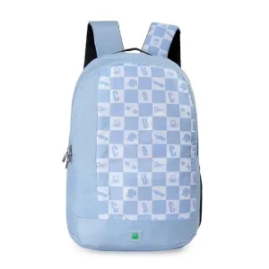 UNITED COLORS OF BENETTON Reign Unisex Polyster 25L School Backpack Light Blue