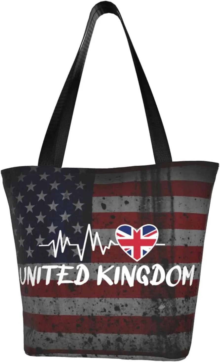 United Kingdom Heartbeat Fashion Shoulder Bag Large Capacity For Man Or Woman