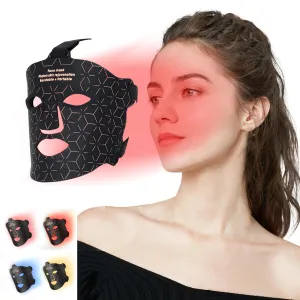 Upgrade Red Light Therapy Mask, Red Light Therapy for Face,LED Face Mask Light Therapy,Light Therapy For Face,Face LED Light Therapy Mask with Portable Charger Skincare at Home and Travel