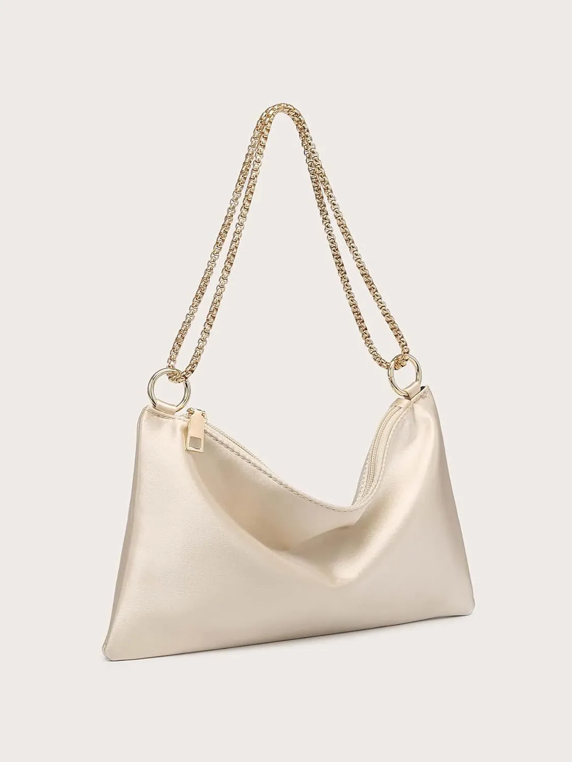 Verdusa Women's Satin Evening Handbag Shoulder Bag Purse