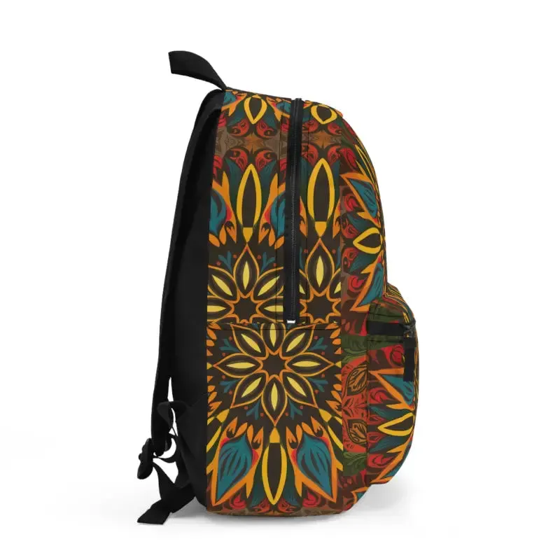Vibrant Geometric Pattern Backpack Lightweight Spacious