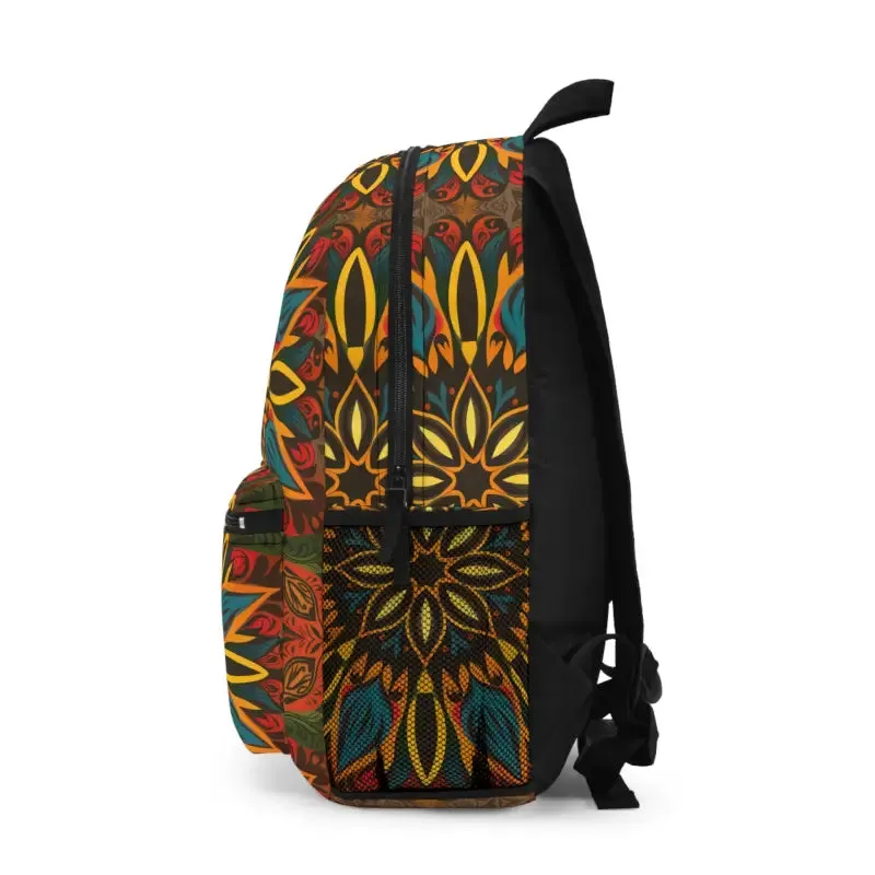 Vibrant Geometric Pattern Backpack Lightweight Spacious