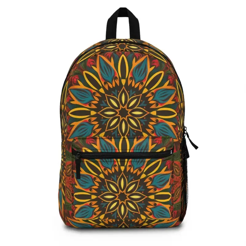 Vibrant Geometric Pattern Backpack Lightweight Spacious