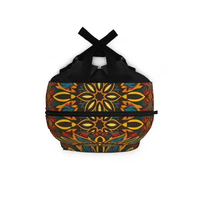 Vibrant Geometric Pattern Backpack Lightweight Spacious