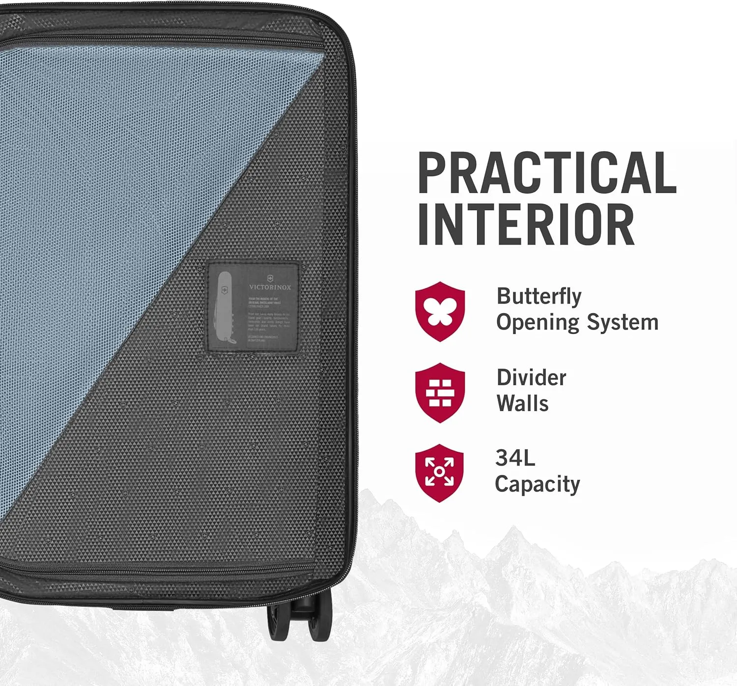 Victorinox Airox Frequent Flyer Hardside Carry-On - Sleek 4-Wheeled Luggage - Suitcase Includes Combination Lock, Spinner Wheels & More - 34 Liters, Light Capri Blue