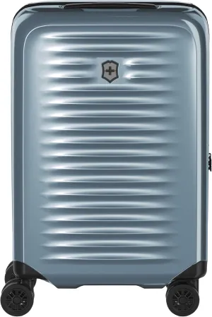 Victorinox Airox Frequent Flyer Hardside Carry-On - Sleek 4-Wheeled Luggage - Suitcase Includes Combination Lock, Spinner Wheels & More - 34 Liters, Light Capri Blue