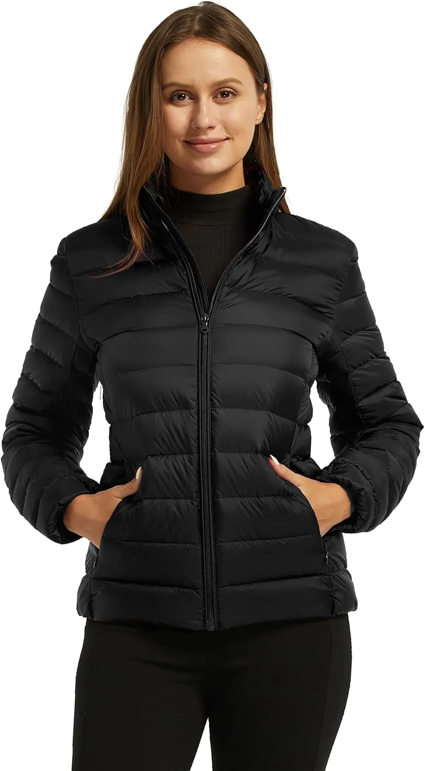wantdo Women's Packable Ultra Light Weight Short Down Jacket