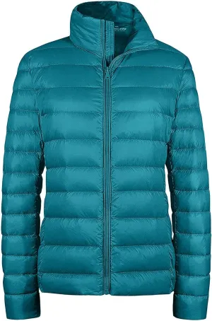 wantdo Women's Packable Ultra Light Weight Short Down Jacket