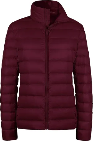 wantdo Women's Packable Ultra Light Weight Short Down Jacket