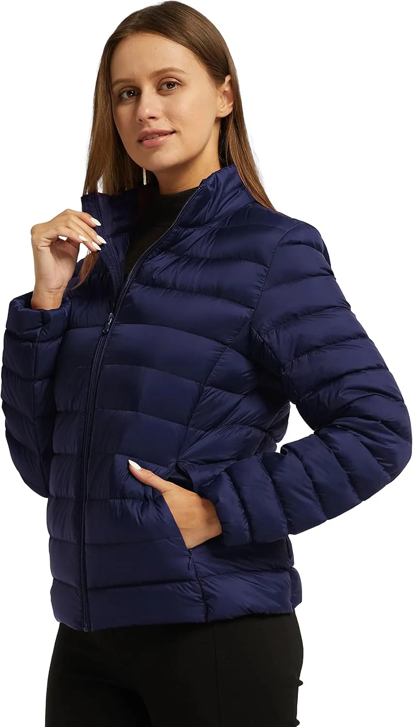 wantdo Women's Packable Ultra Light Weight Short Down Jacket