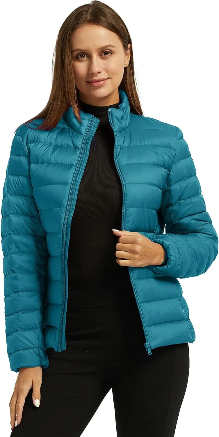 wantdo Women's Packable Ultra Light Weight Short Down Jacket