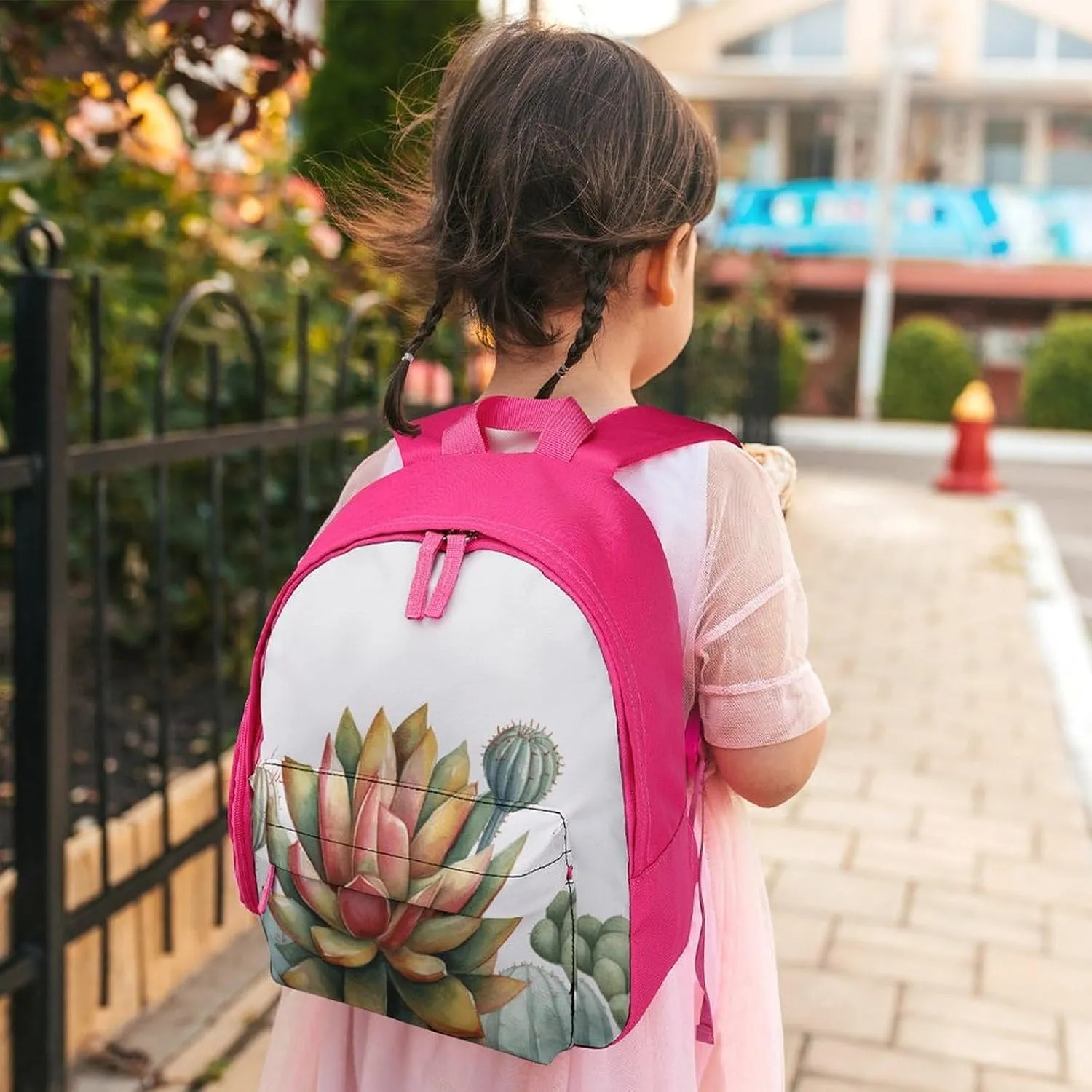 Watercolor Succulent Plant Travel Backpack Casual Bag Lightweight Hiking Backpacks for Business, Travelling, Hiking
