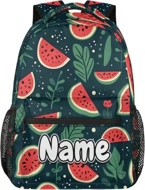 Watermelon Print Large Backpack Fashion Travel Backpacks for Business Women Men Casual Laptop Bag Waterproof Lightweight Shoulder Bags 16in