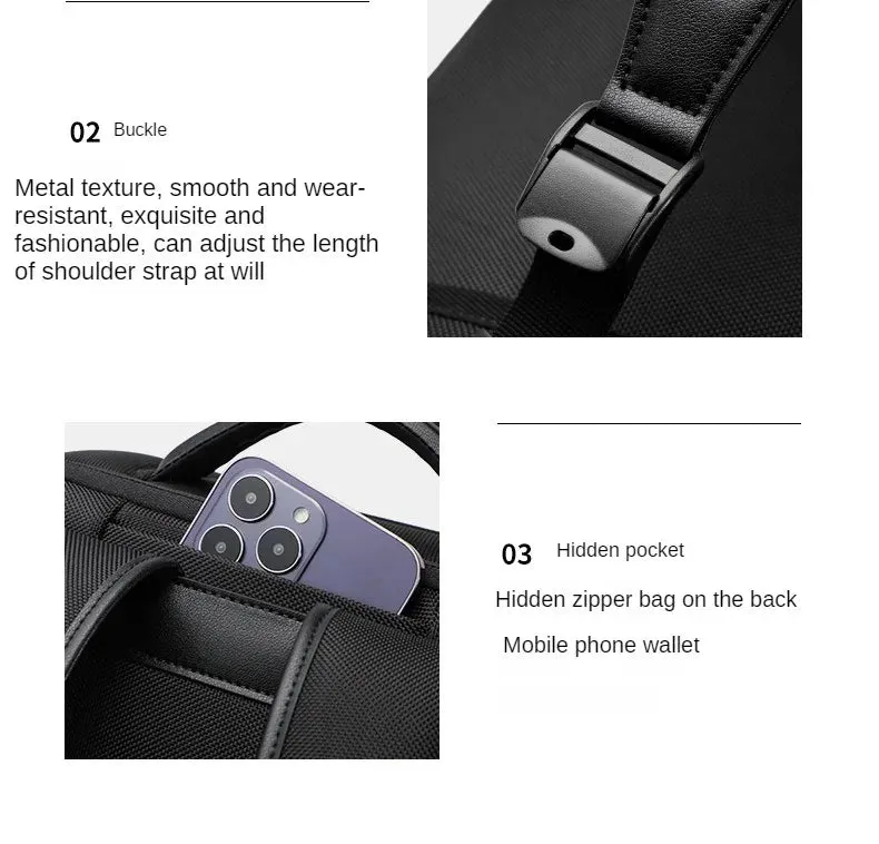 Waterproof Backpack Travel Bag Laptop backpack Large Capacity Backpacks Business Bag Detachable Backpack Dual-purpose Bag