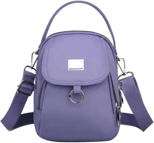 Waterproof Women Crossbody Bag Nylon Messenger Bags Simple Purse for Work, Multi-pocket Storage Shoulder Handbag