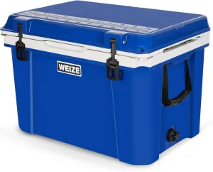 WEIZE Ultra-Light 55 Quart Hard Cooler Insulated Portable Ice Chest Box with Bottle Opener, Keeps Cold up to 8 Days for Beach, Drink, Beverage, Camping, Picnic, Fishing, Boat, Barbecue