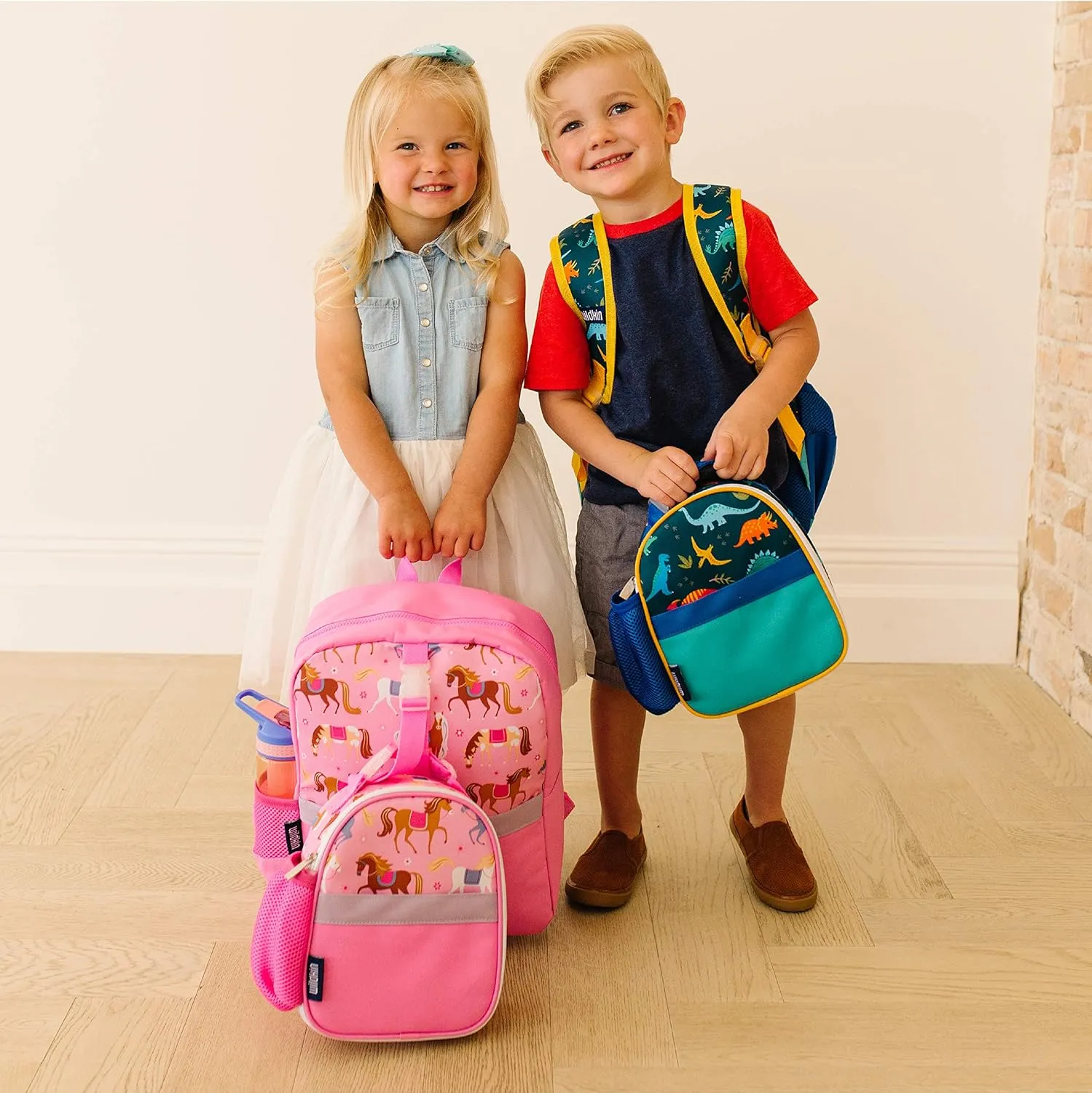 Wildkin Pack-it-All Kids Backpack – Durable, Spacious, Adjustable for School & Travel - Horses