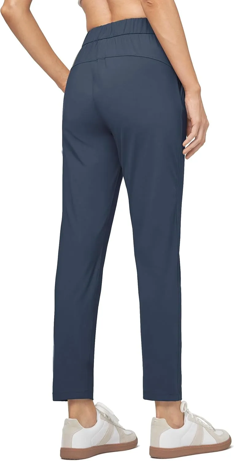 Willit Women's Golf Travel Pants Lounge Sweatpants 7/8 Athletic Pants Quick Dry On The Fly Pants