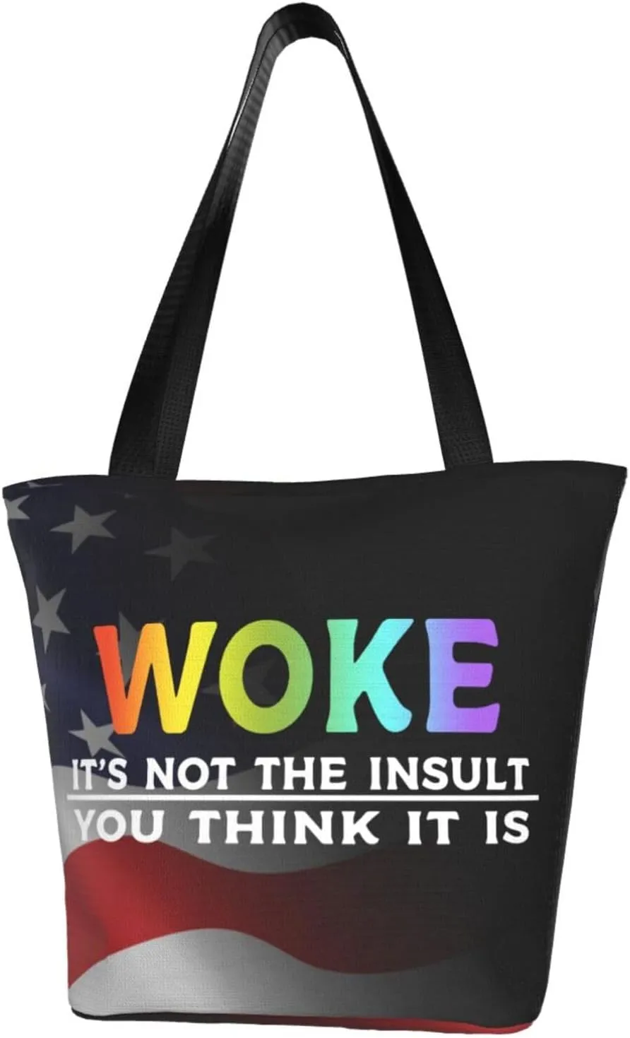 Woke It'S Not The Insult You Think It Is Fashion Shoulder Bag Large Capacity For Man Or Woman