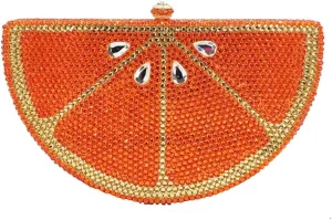 Women Cute Fruit Evening Clutch Sparkling Rhinestones Purse Crystal Banquet Prom Shoulder Bag